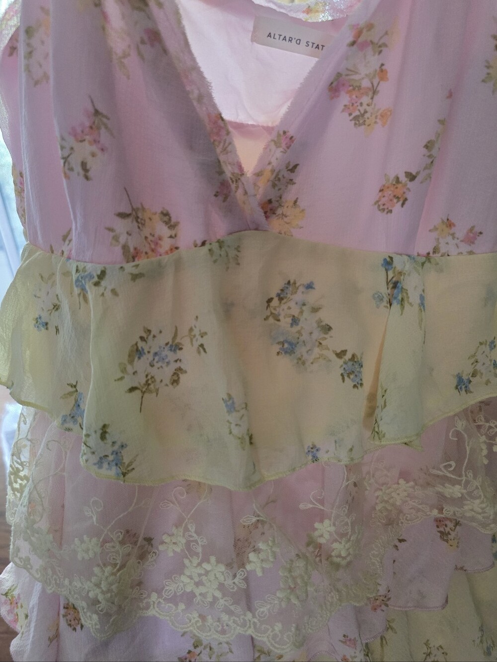 Altar'd State Lelani Mini Pastel Dress - Picture 6 of 9